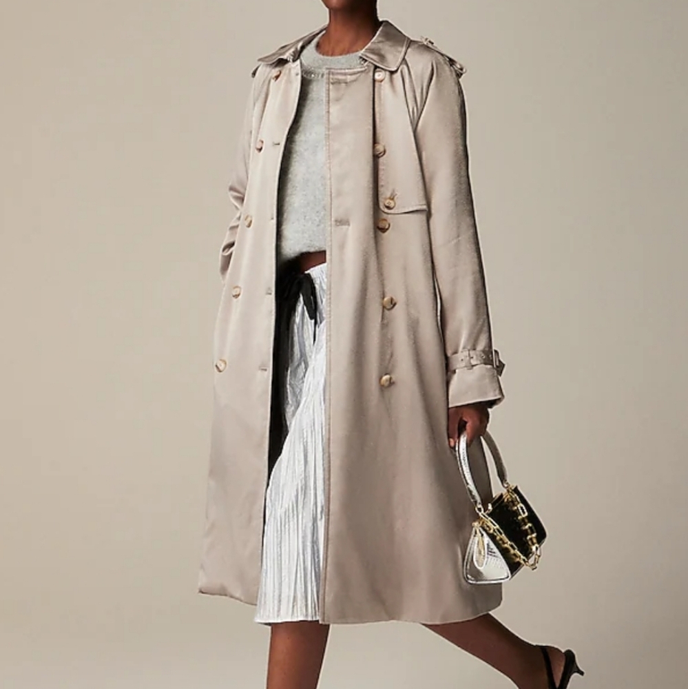 J. Crew Tan Trench Coat